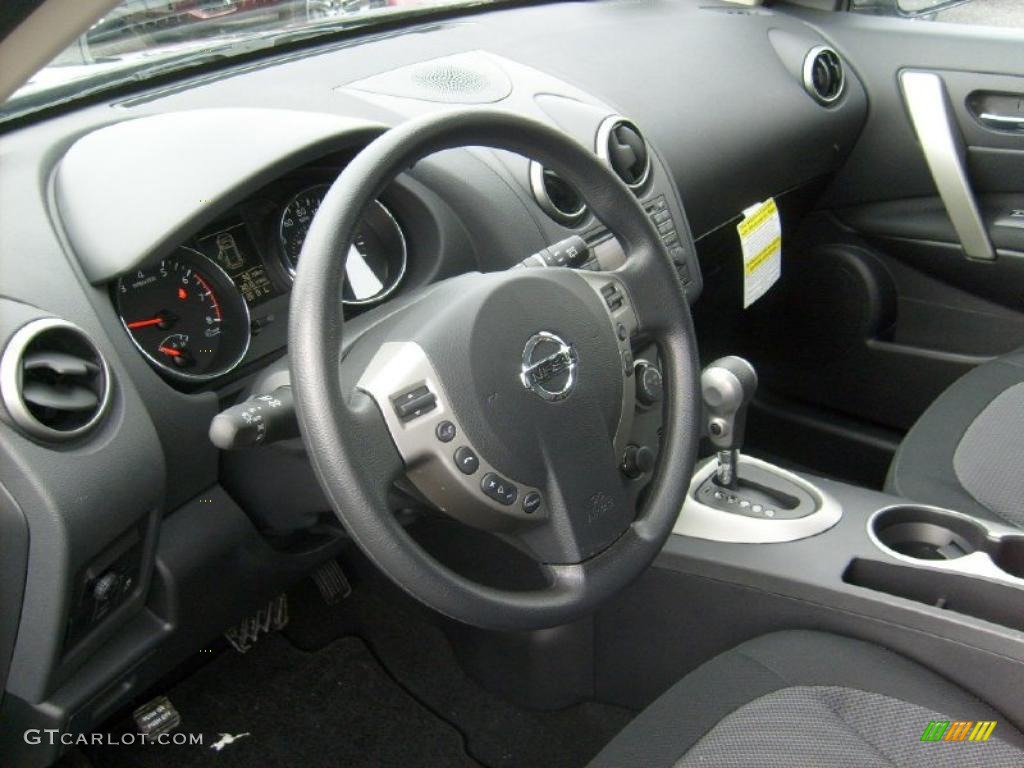 Black Interior 2011 Nissan Rogue SV AWD Photo #45905153