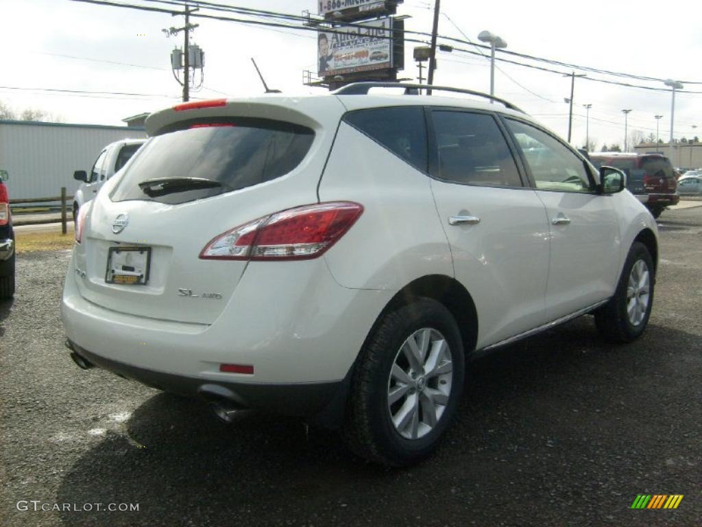 2011 Murano SL AWD - Glacier White Pearl / Beige photo #8