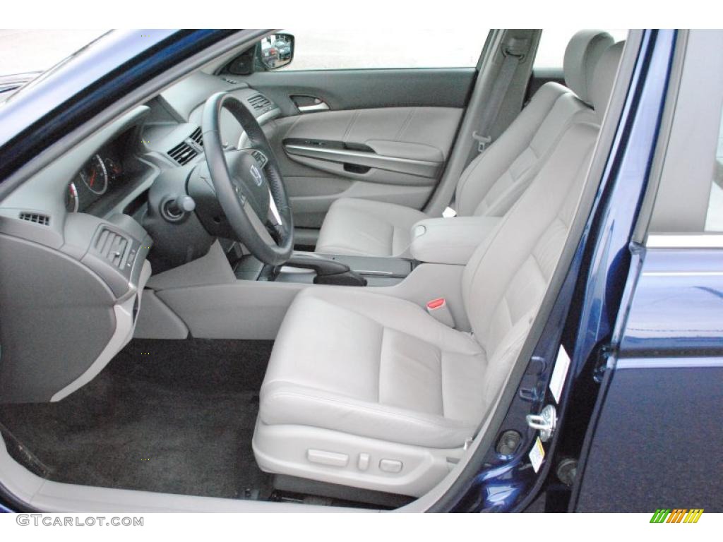 2008 Accord EX-L Sedan - Royal Blue Pearl / Gray photo #9