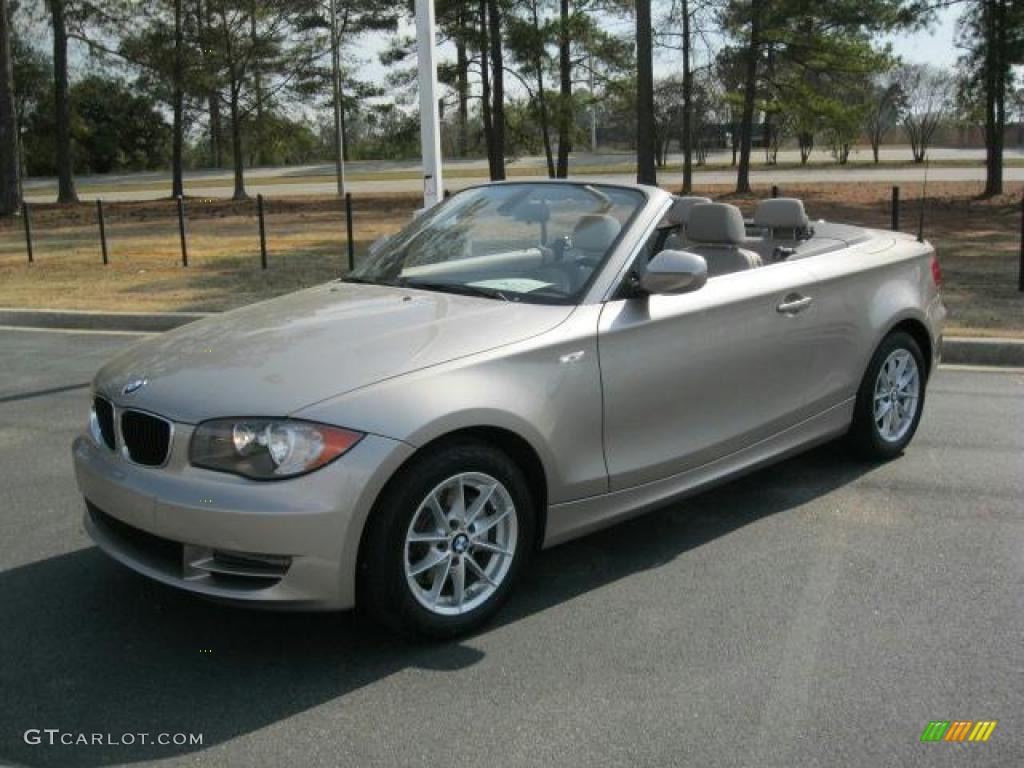 Cashmere Silver Metallic 2011 BMW 1 Series 128i Convertible Exterior Photo #45906128