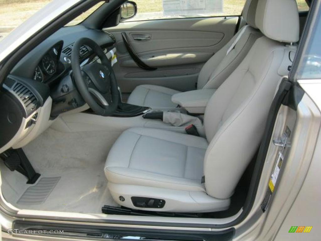 Taupe Interior 2011 BMW 1 Series 128i Convertible Photo #45906140