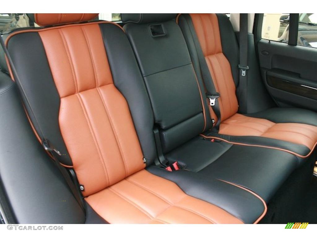 Westminster Jet Black/Tan Interior 2008 Land Rover Range Rover Westminster Supercharged Photo #45906590