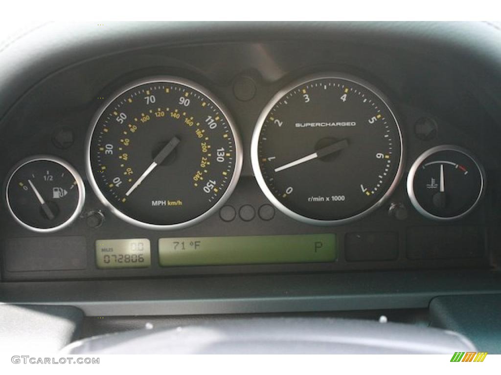2008 Land Rover Range Rover Westminster Supercharged Gauges Photo #45906635