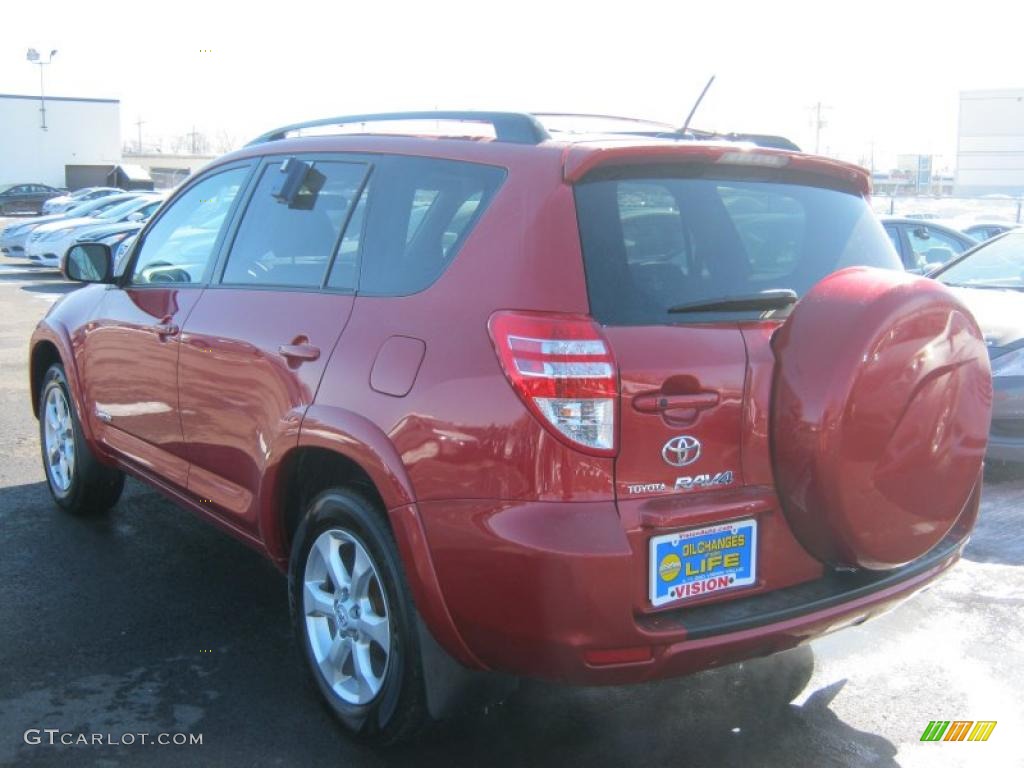 2009 RAV4 Limited 4WD - Barcelona Red Metallic / Ash Gray photo #13