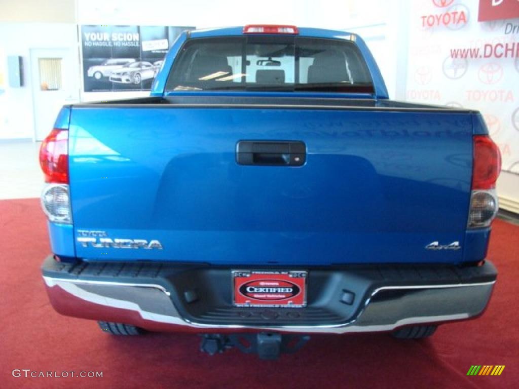2007 Tundra SR5 TRD Double Cab 4x4 - Blue Streak Metallic / Graphite Gray photo #6