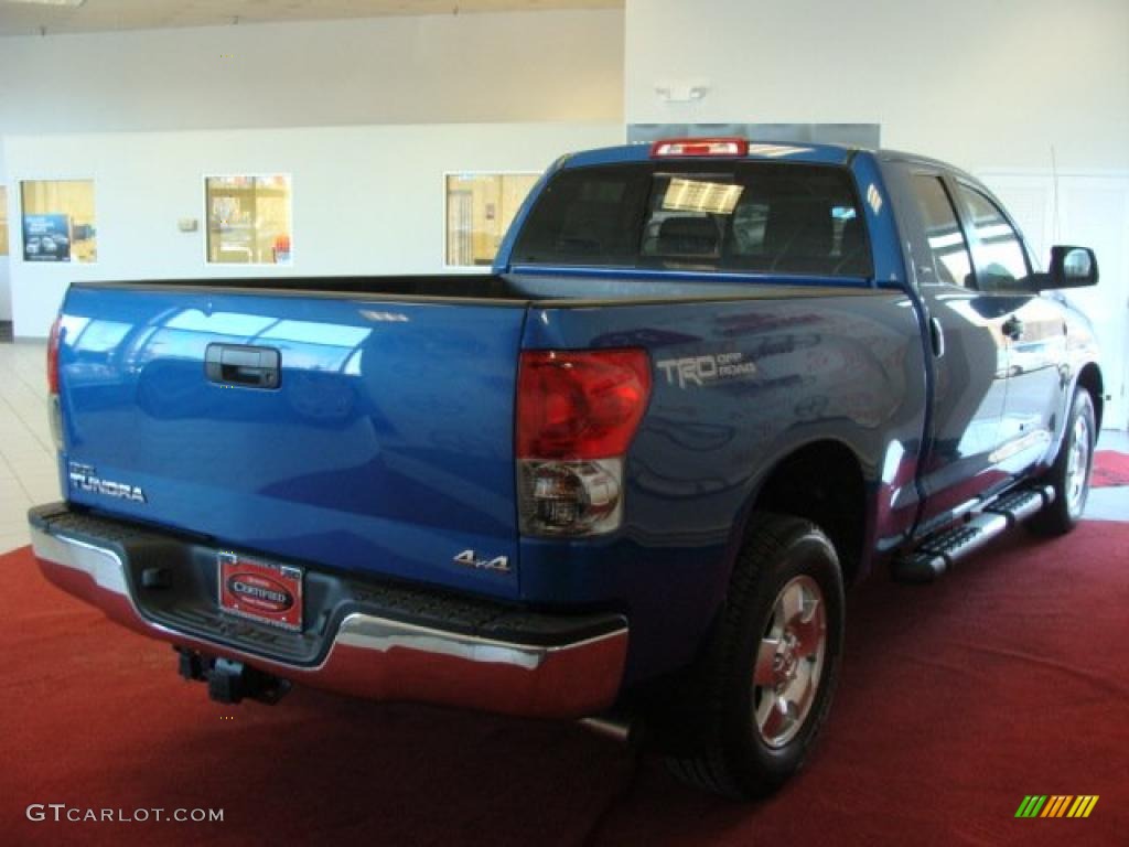 2007 Tundra SR5 TRD Double Cab 4x4 - Blue Streak Metallic / Graphite Gray photo #8