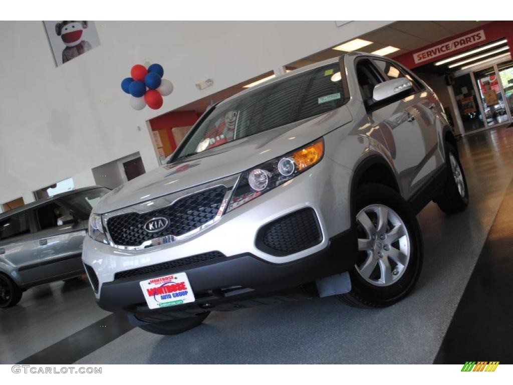 2011 Sorento LX - Bright Silver / Black photo #2