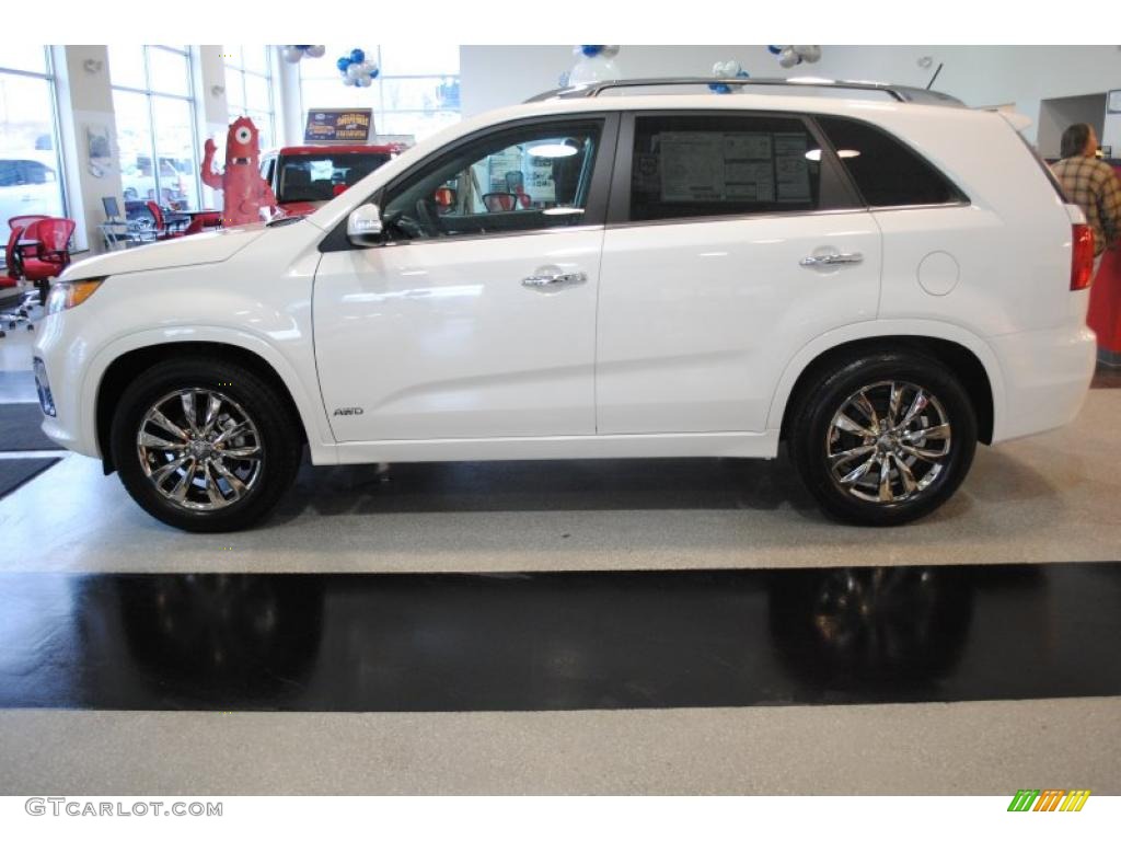 Snow White Pearl 2011 Kia Sorento SX V6 AWD Exterior Photo #45911205