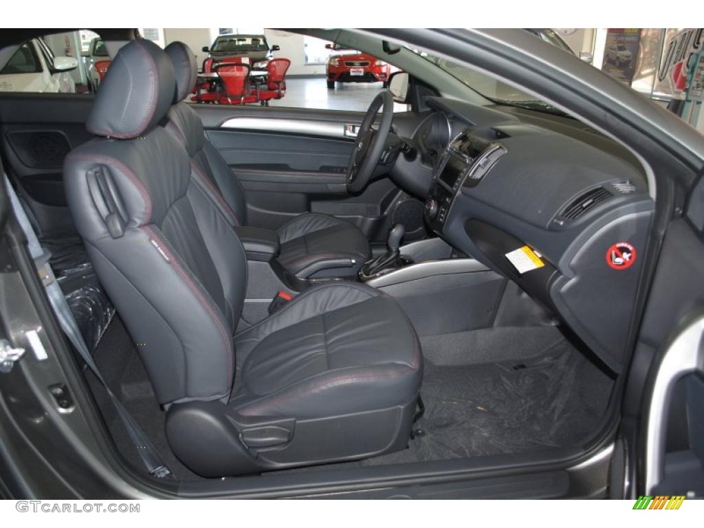 Black Sport Interior 2011 Kia Forte Koup SX Photo #45913392