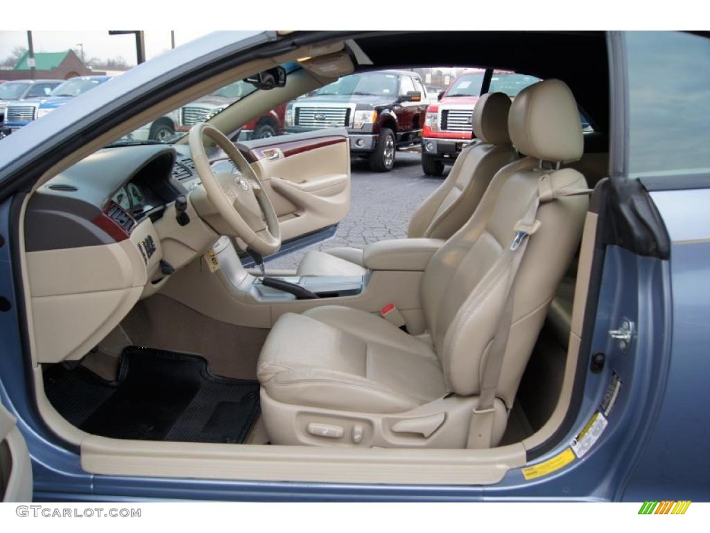 Ivory Interior 2004 Toyota Solara SLE V6 Convertible Photo #45915231