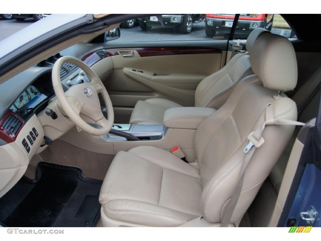 Ivory Interior 2004 Toyota Solara SLE V6 Convertible Photo #45915306