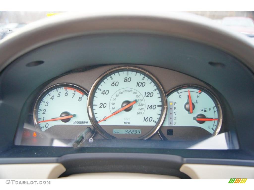 2004 Toyota Solara SLE V6 Convertible Gauges Photo #45915312