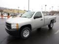 Sheer Silver Metallic - Silverado 1500 Regular Cab 4x4 Photo No. 3