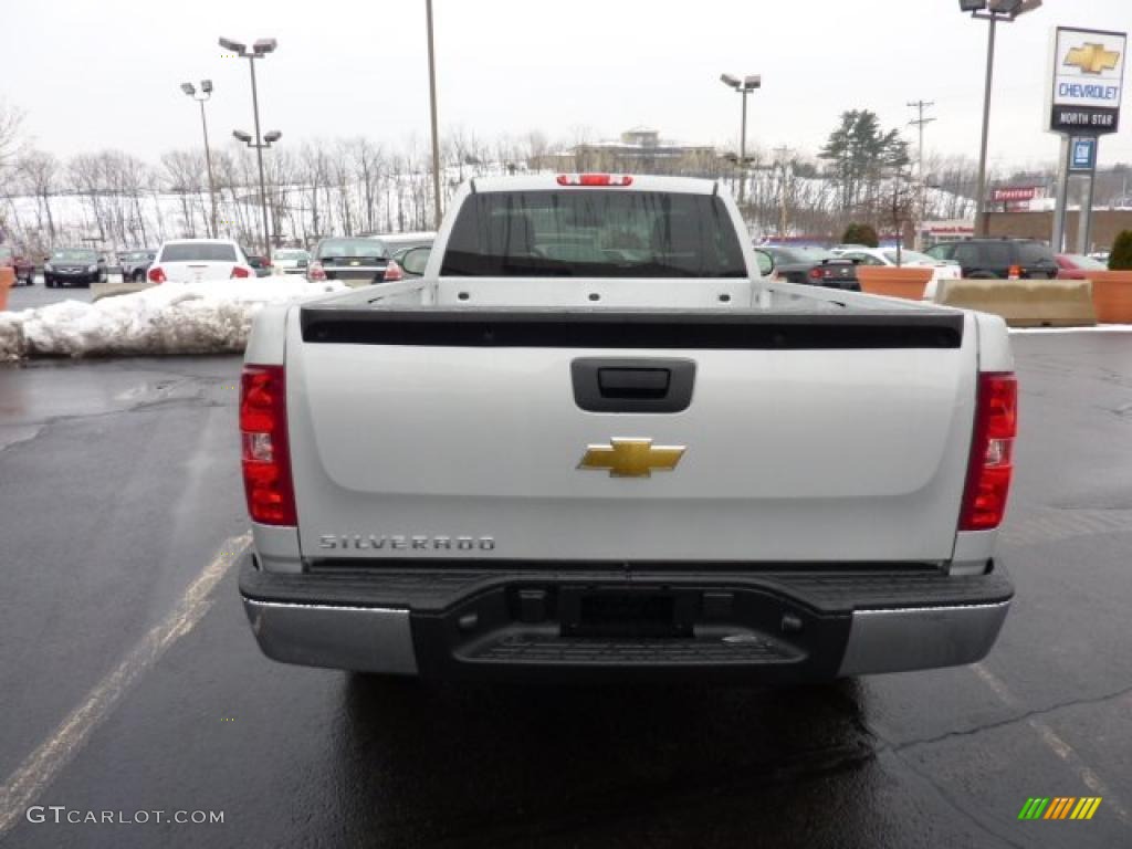 2011 Silverado 1500 Regular Cab 4x4 - Sheer Silver Metallic / Dark Titanium photo #6