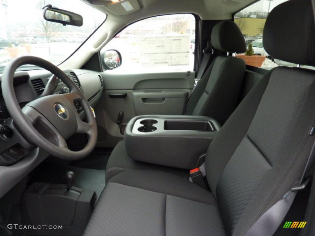 2011 Silverado 1500 Regular Cab 4x4 - Sheer Silver Metallic / Dark Titanium photo #7