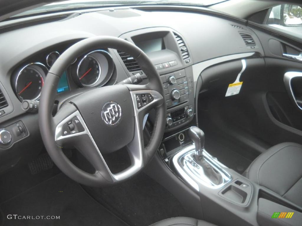 Ebony Interior 2011 Buick Regal CXL Photo #45917880