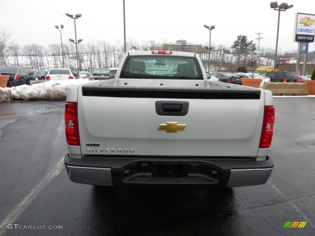 2011 Silverado 1500 Regular Cab 4x4 - Sheer Silver Metallic / Dark Titanium photo #6