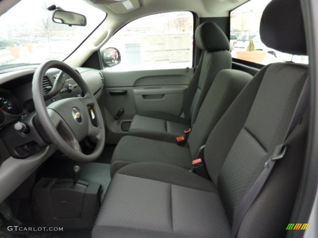 2011 Silverado 1500 Regular Cab 4x4 - Sheer Silver Metallic / Dark Titanium photo #7