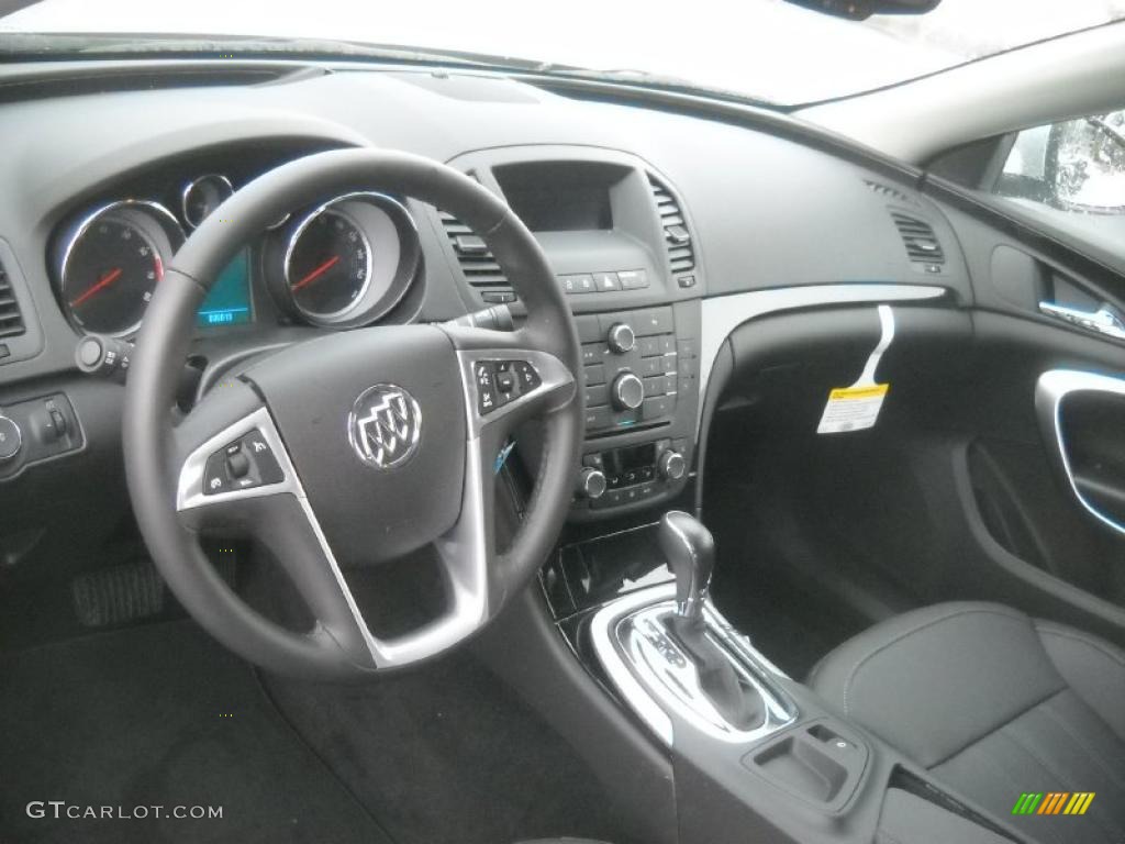 Ebony Interior 2011 Buick Regal CXL Turbo Photo #45918186