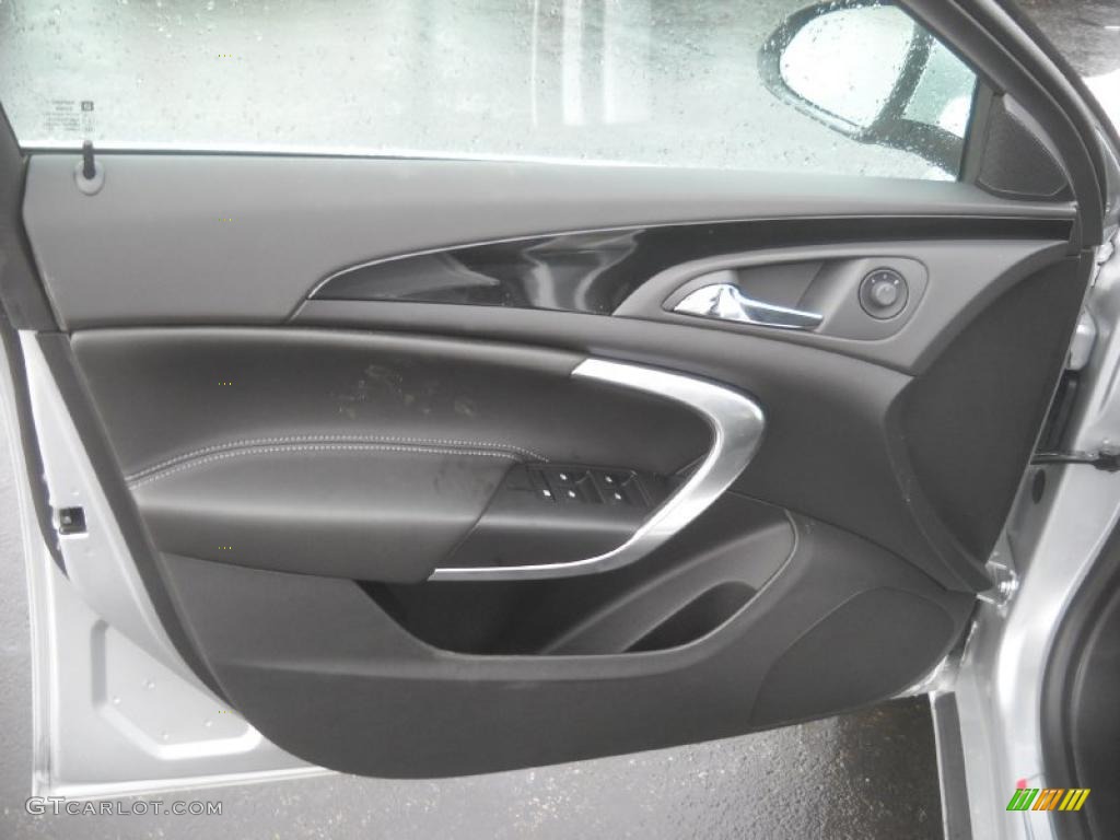 2011 Buick Regal CXL Turbo Ebony Door Panel Photo #45918237