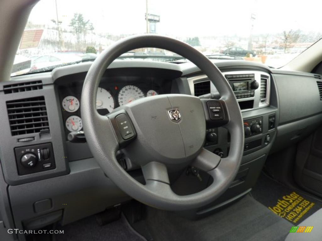 2007 Dodge Ram 2500 SLT Regular Cab 4x4 Medium Slate Gray Dashboard Photo #45918261