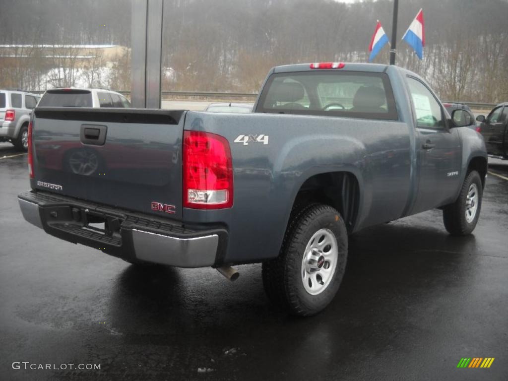 Stealth Gray Metallic 2011 GMC Sierra 1500 Regular Cab 4x4 Exterior Photo #45918486