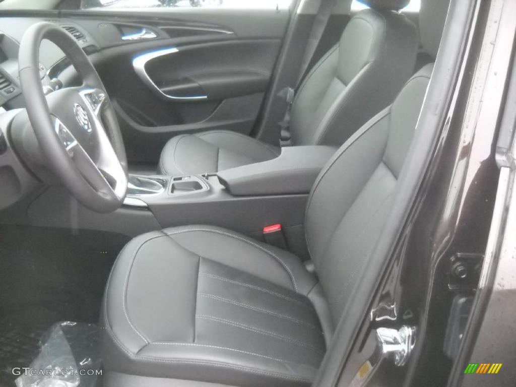 Ebony Interior 2011 Buick Regal CXL Turbo Photo #45918570