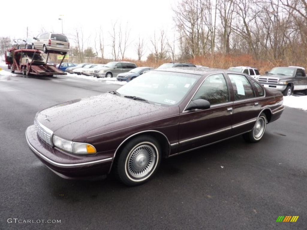 Dark Cherry Metallic 1996 Chevrolet Caprice Classic Sedan Exterior Photo #45919062