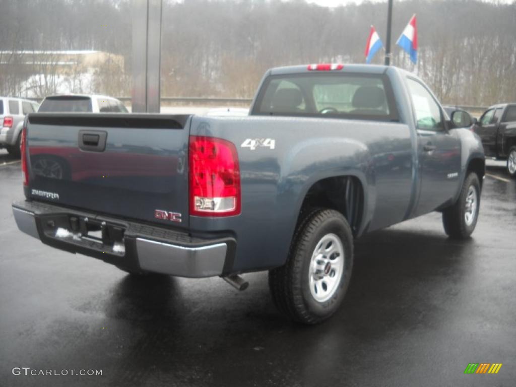 Stealth Gray Metallic 2011 GMC Sierra 1500 Regular Cab 4x4 Exterior Photo #45919707
