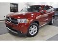 2011 Inferno Red Crystal Pearl Dodge Durango Crew  photo #2