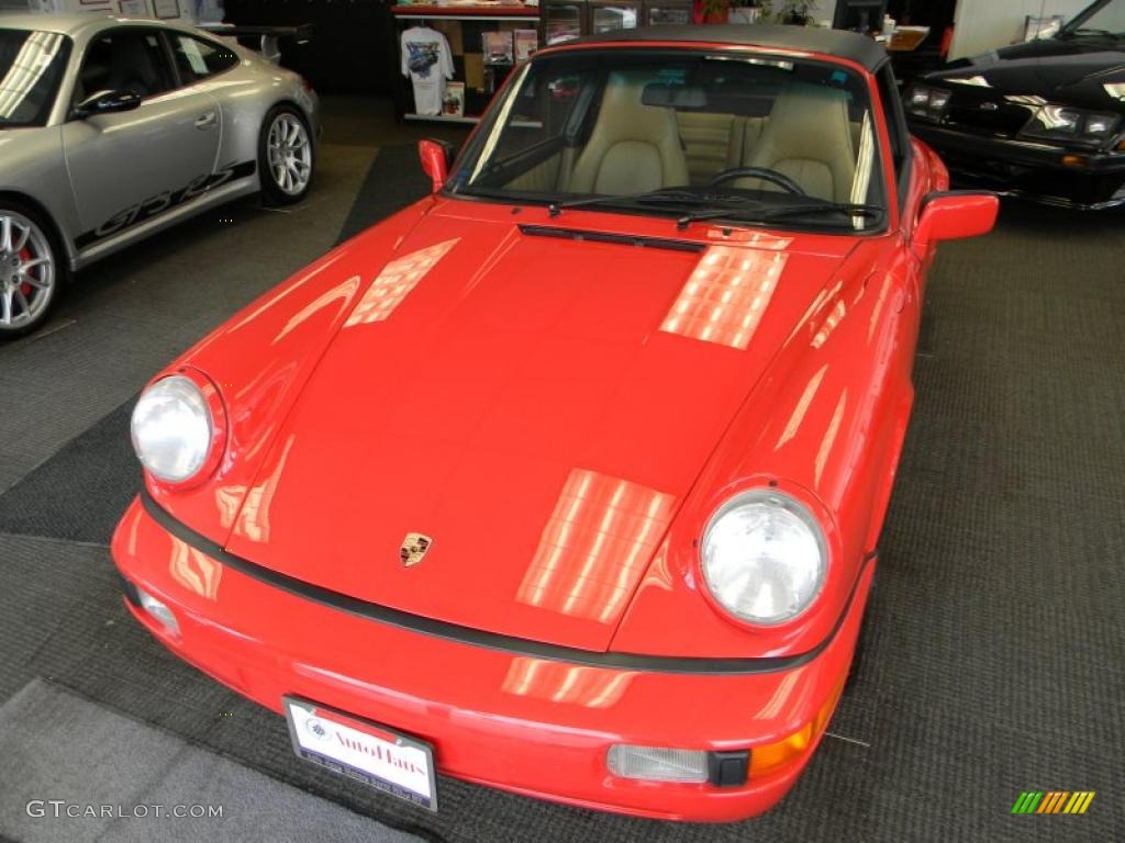 Guards Red 1991 Porsche 911 Carrera 2 Targa Exterior Photo #45923437
