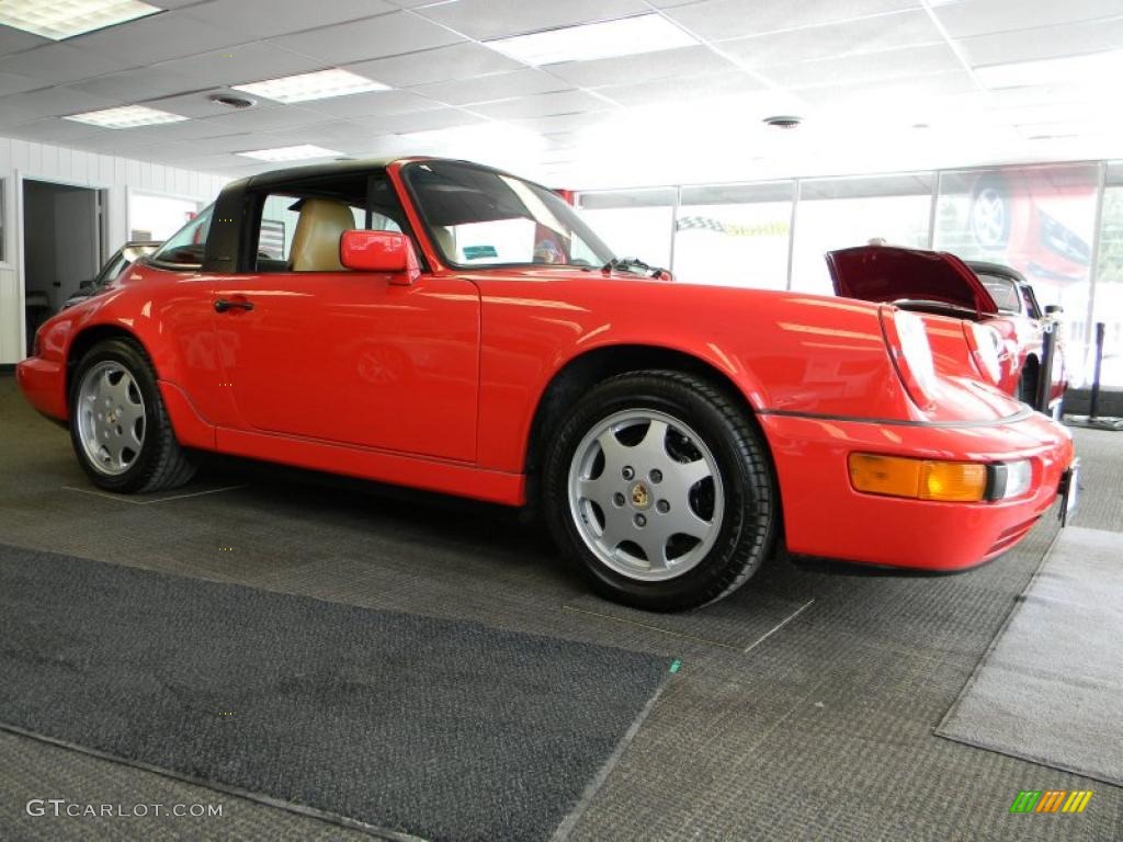 Guards Red 1991 Porsche 911 Carrera 2 Targa Exterior Photo #45923470