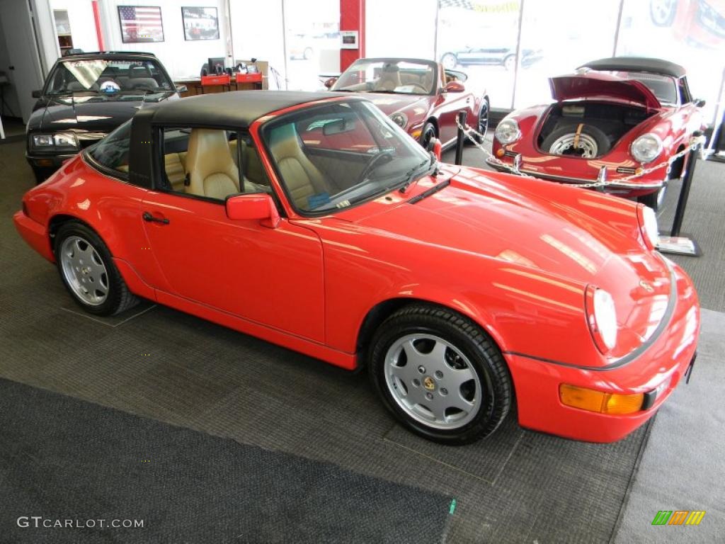 Guards Red 1991 Porsche 911 Carrera 2 Targa Exterior Photo #45923476