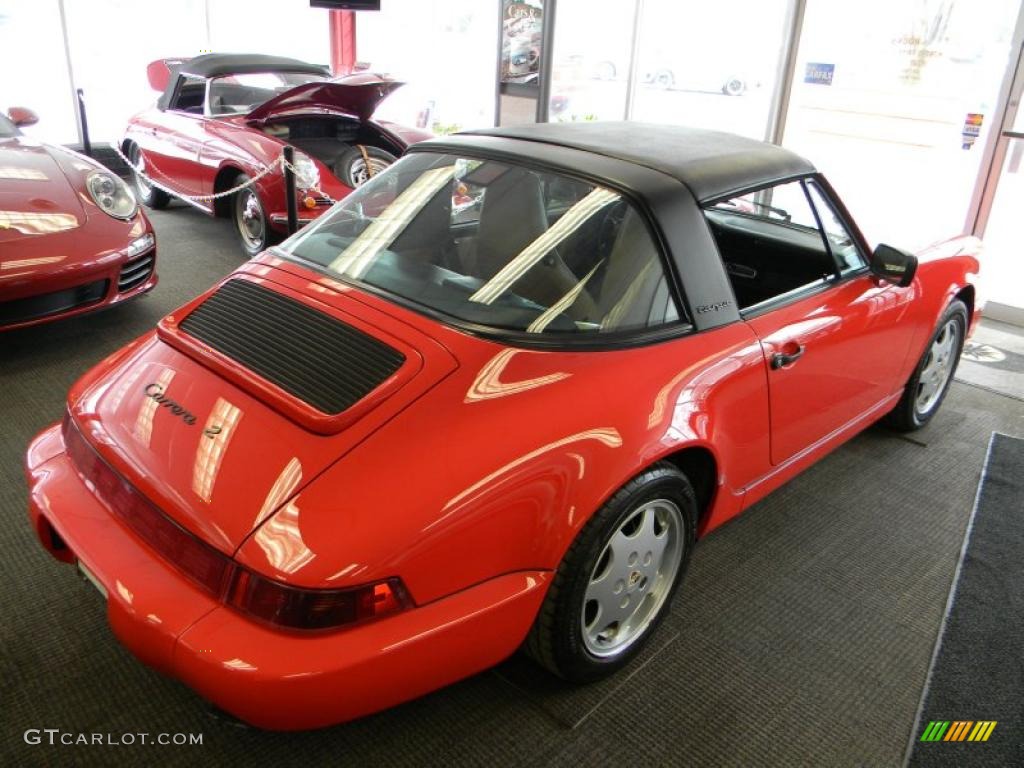 Guards Red 1991 Porsche 911 Carrera 2 Targa Exterior Photo #45923500