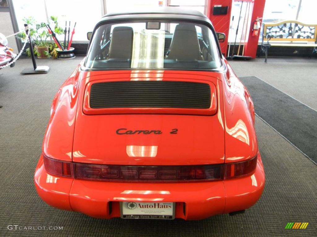 Guards Red 1991 Porsche 911 Carrera 2 Targa Exterior Photo #45923509