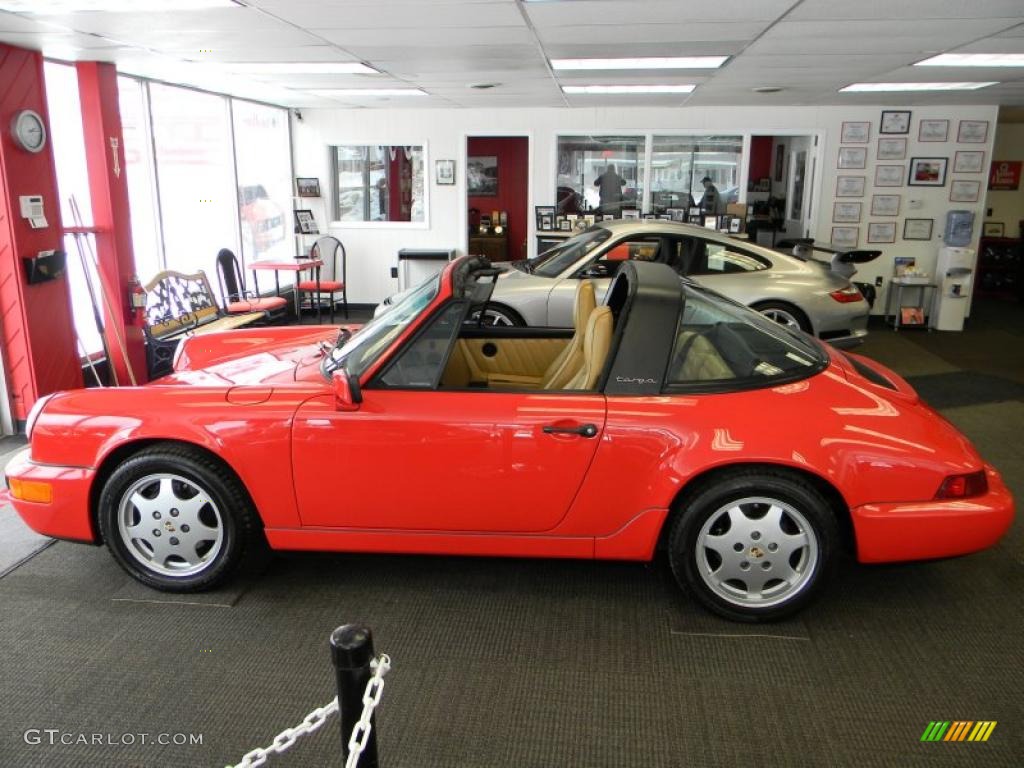 Guards Red 1991 Porsche 911 Carrera 2 Targa Exterior Photo #45923608