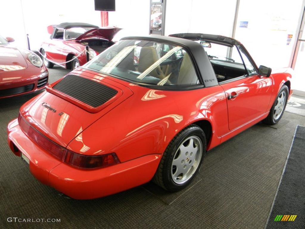 Guards Red 1991 Porsche 911 Carrera 2 Targa Exterior Photo #45923620