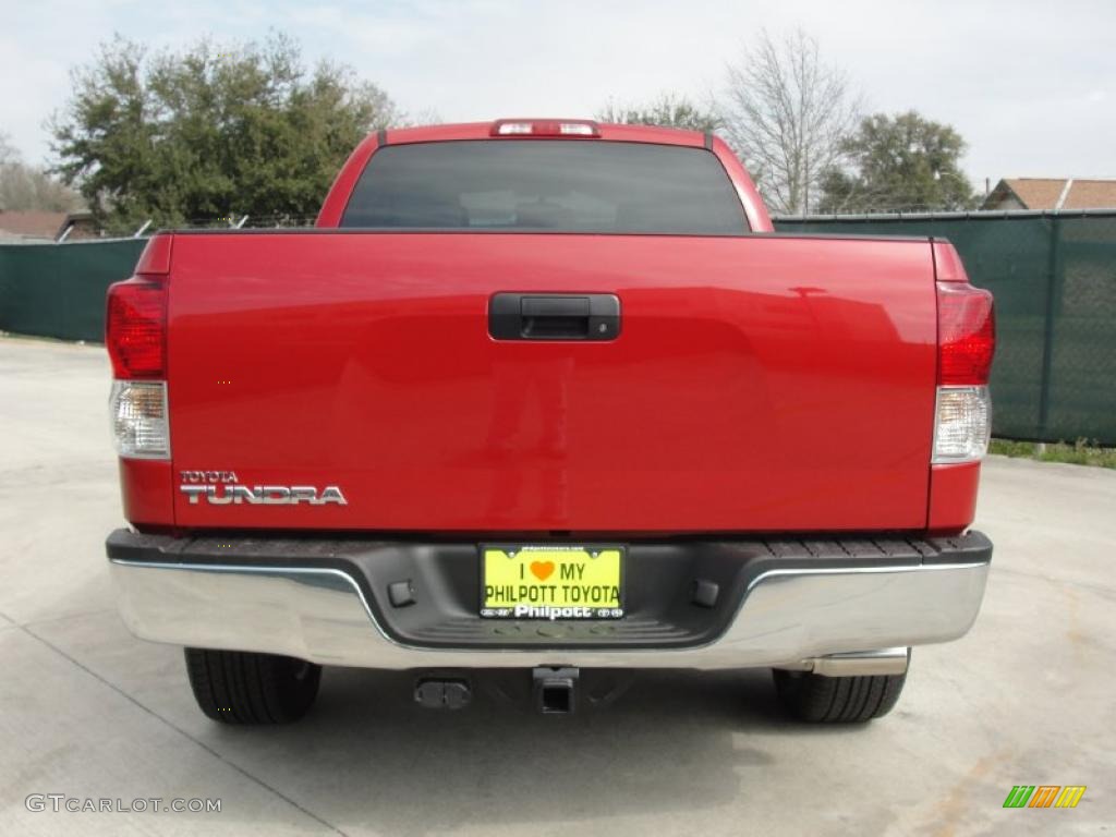 2011 Tundra TSS Double Cab - Barcelona Red Metallic / Graphite Gray photo #4