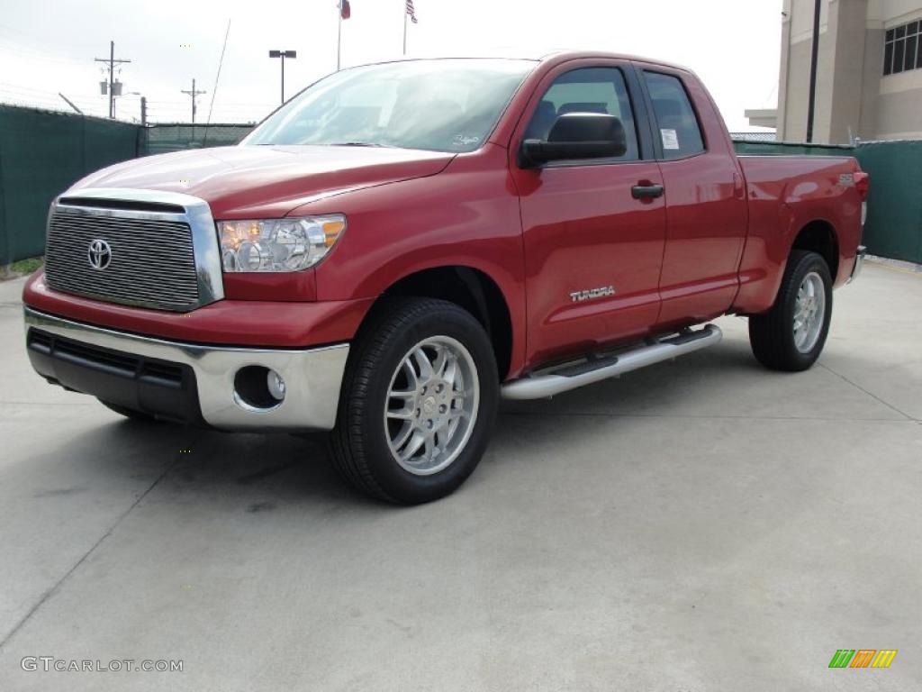 2011 Tundra TSS Double Cab - Barcelona Red Metallic / Graphite Gray photo #7