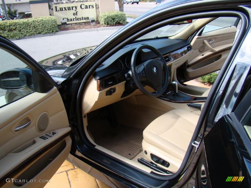 2007 3 Series 328i Wagon - Black Sapphire Metallic / Beige photo #15