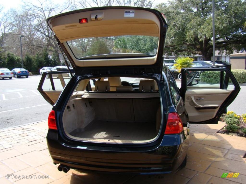 2007 3 Series 328i Wagon - Black Sapphire Metallic / Beige photo #19