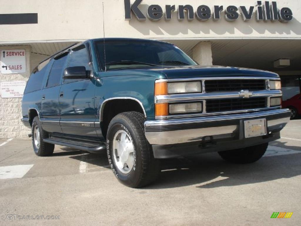 1997 Suburban K1500 LT 4x4 - Emerald Green Metallic / Neutral photo #1