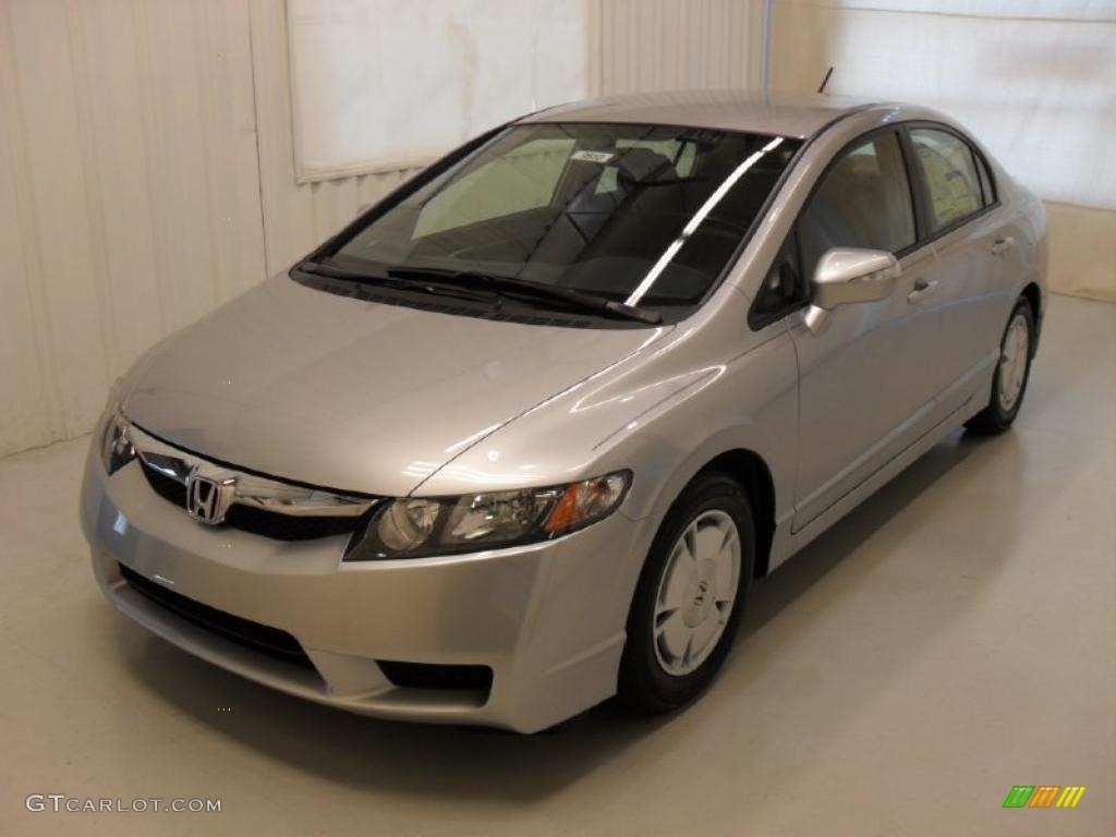 Alabaster Silver Metallic 2011 Honda Civic Hybrid Sedan Exterior Photo #45925804