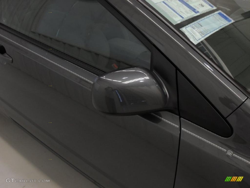 2011 Civic LX Coupe - Polished Metal Metallic / Gray photo #23