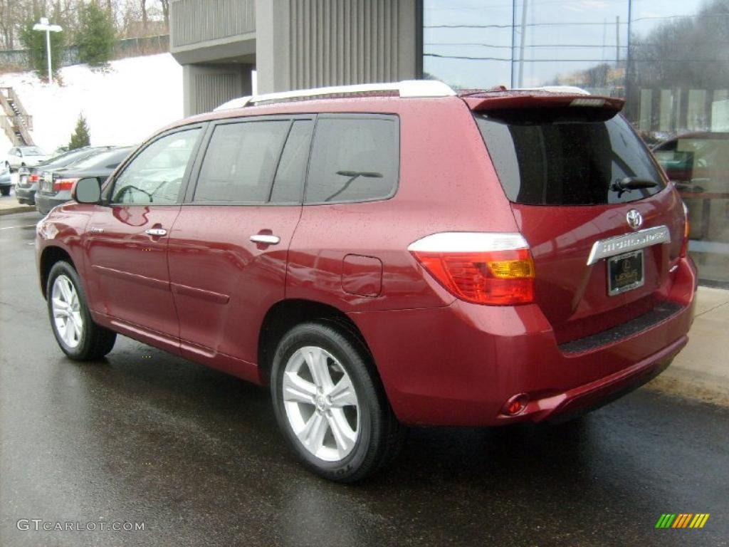 Salsa Red Pearl 2010 Toyota Highlander Limited 4WD Exterior Photo #45926347