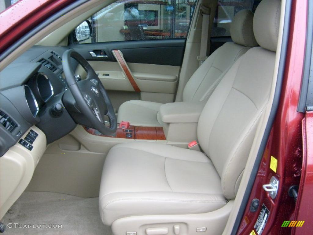 Sand Beige Interior 2010 Toyota Highlander Limited 4WD Photo #45926386