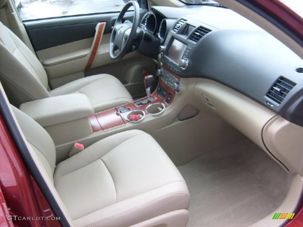 Sand Beige Interior 2010 Toyota Highlander Limited 4WD Photo #45926455