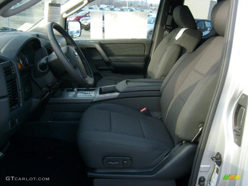 Charcoal Interior 2011 Nissan Titan SV King Cab 4x4 Photo #45926902