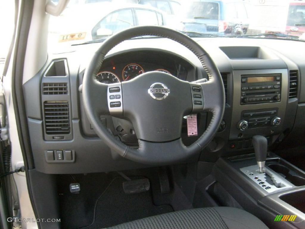 2011 Nissan Titan SV King Cab 4x4 Charcoal Dashboard Photo #45926938