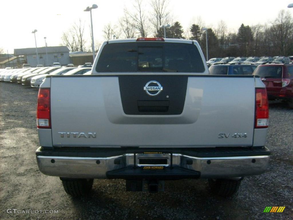 Radiant Silver 2011 Nissan Titan SV King Cab 4x4 Exterior Photo #45926962
